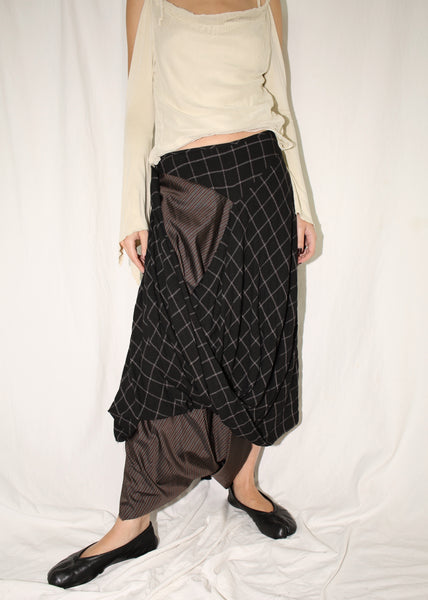 VINTAGE VIVIENNE WESTWOOD ANGLOMANIA LAYERED MIDI SKIRT (M)